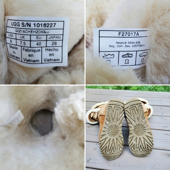 UGG Bailey Button Triplet Chestnut Suede Sheepskin Shearling Tall Fold Over Boot - Picture 8 of 10